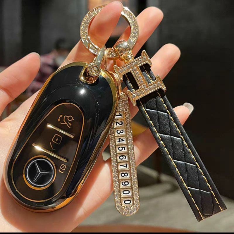ốp khoá Mercedes Benz C class S class E class GLC GLS 2022 2023
