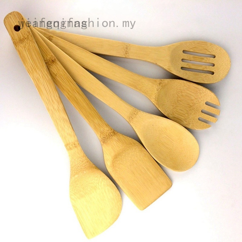 Bộ Dụng Cụ Nấu Ăn Bằng Gỗ Tre