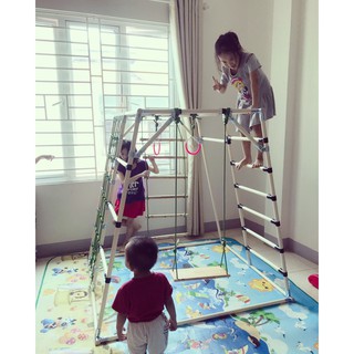Xà đu vận động đa năng Dinktech, bộ khung vận động đa chức năng cho bé