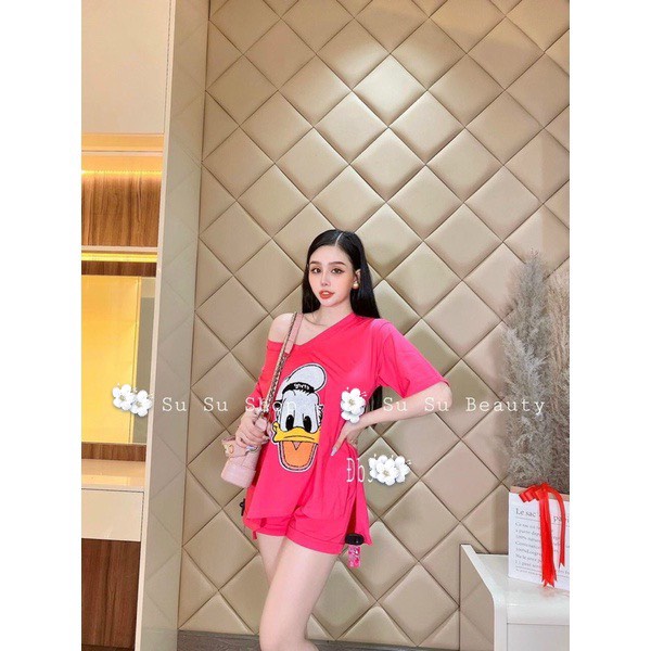 Set bộ đùi bộ đồ nữ mặc nhà bigsize