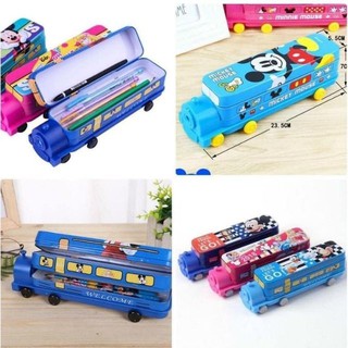 [Mua 1 Được 2] Hộp Bút Tàu Hỏa Nhiều Ngăn Kèm Gọt Bút Chì Dễ Thương