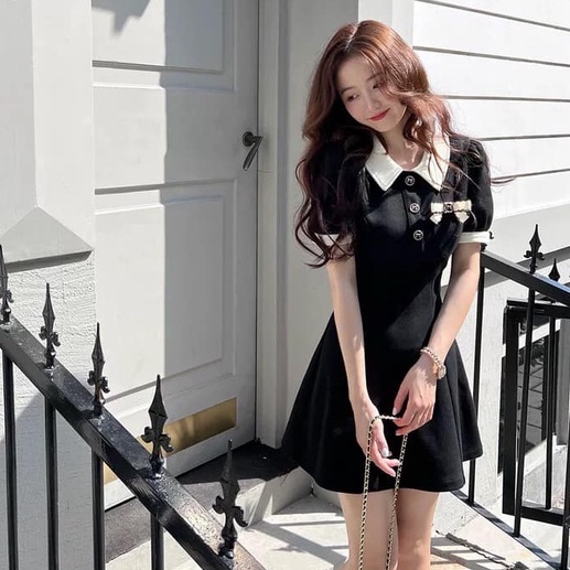 Váy Polo tiểu thư sang chảnh đáng yêu phong cách Hàn Quốc