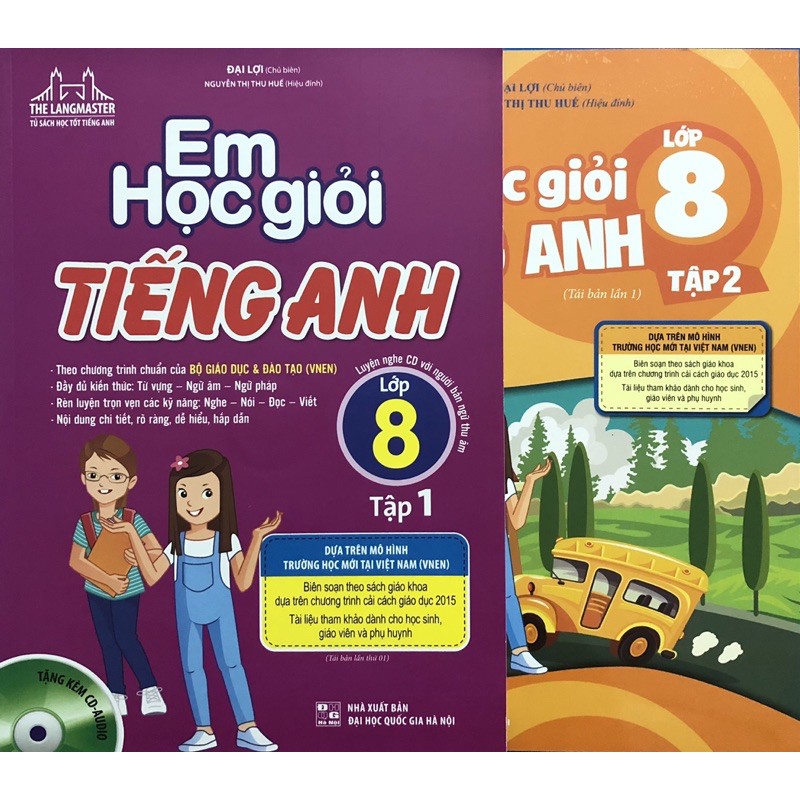 Sách - Em học giỏi tiếng anh lớp 8 (Combo 2 tập)