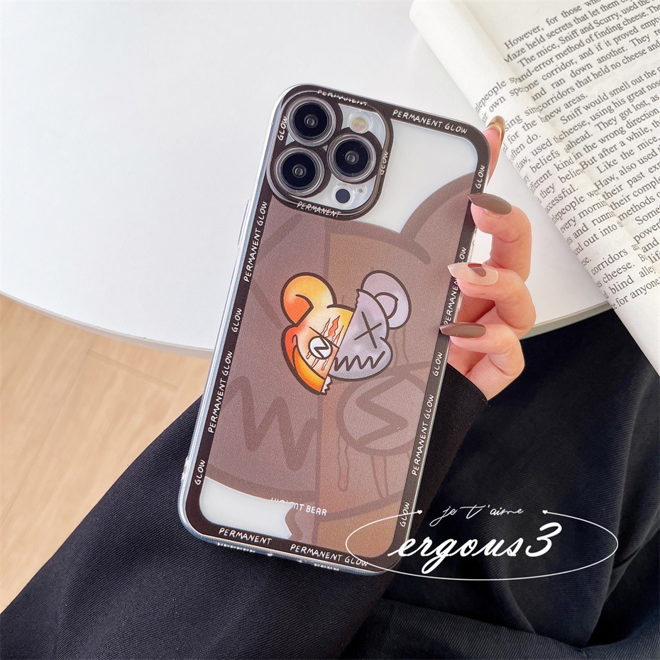 Ốp Điện Thoại Họa Tiết KAWS Thời Trang Cho iPhone 13 12 11 Pro Max X XR XS Max SE 2020 8 7 Plus