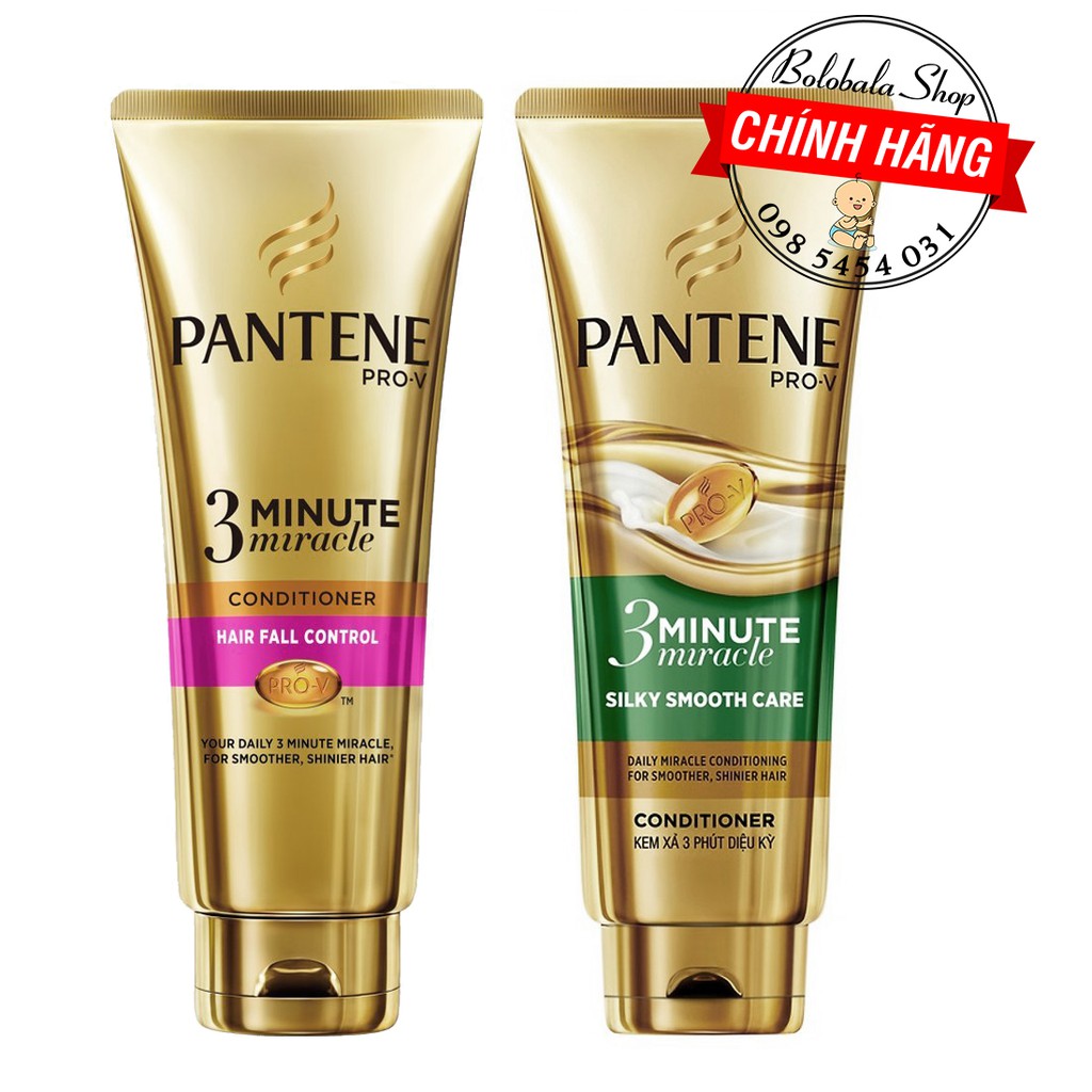 Kem xả Pantene 3 phút diệu kỳ dưỡng chất ngăn rụng/ mượt mà óng ả 150ml | BigBuy360 - bigbuy360.vn