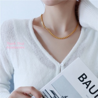 Dây chuyền nữ titan kiểu đuôi phụng phiên bản Hàn Quốc