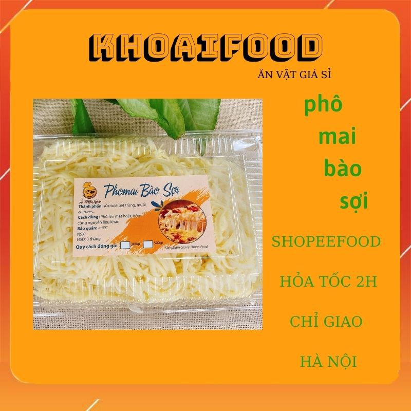 PHÔ MAI BÀO SỢI MOZZARELLA, PHÔ MAI TẢNG NGUYÊN KHỐI KÉO SỢI thơm ngon béo ngậy