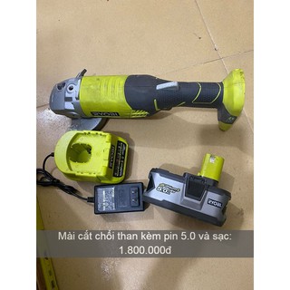 Máy Mài Pin 18V RYOBI Kèm Pin 5A và Sạc Nhanh (Hàng cũ)