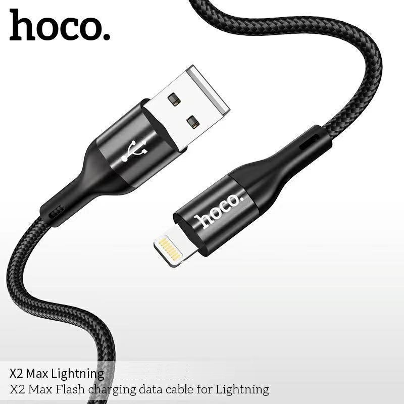 [MẪU MỚI] Cáp Sạc LIGHTNING Hoco X2 MAX Dây Dù Chông Đứt cho IPHONE IPAD - BH 3 tháng 1 đổi 1 (MÀU SẮC NGẪU NHIÊN)