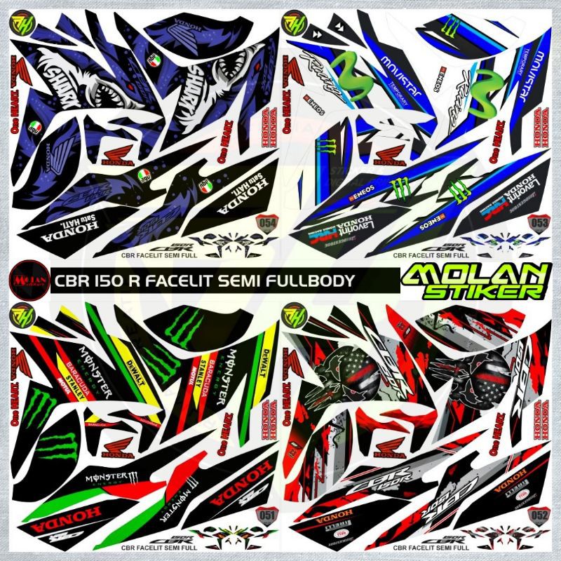 Sticker Dán Trang Trí Xe Honda Cbr 150 R Facelift 2017-2020