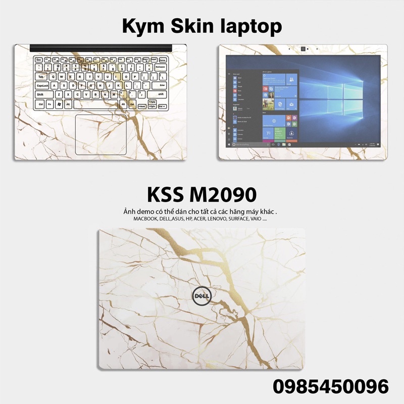 Skin Laptop Vân Đá - Dán Laptop Cắt Sẵn Theo Từng Kích Thước Máy