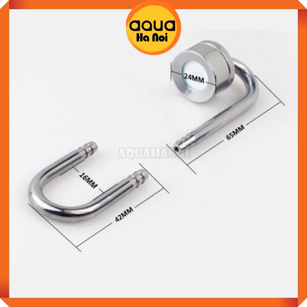 Cốc sủi CO2 Mufan 7cm màu bạc - Sủi CO2 siêu mịn cho hồ thủy sinh