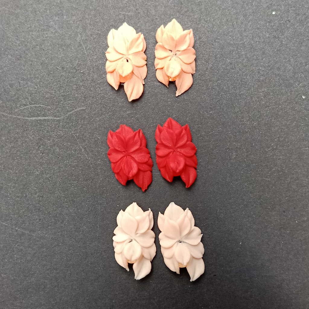 Hoa mai nét cánh tròn - Hoa bột đính móng H46