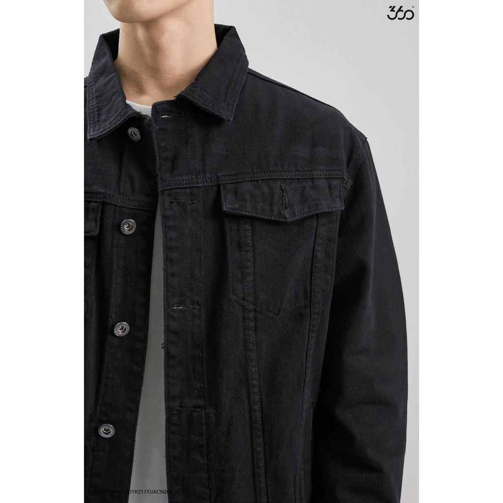 Áo khoác jeans thương hiệu thời trang nam 360Boutique chất liệu cao cấp , phong cách nổi bật - AKBCN