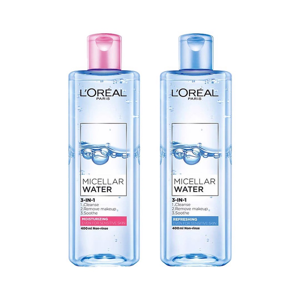 Nước tẩy trang cho mọi loại da L'Oreal Paris 3-in-1 Micellar Water 400ml