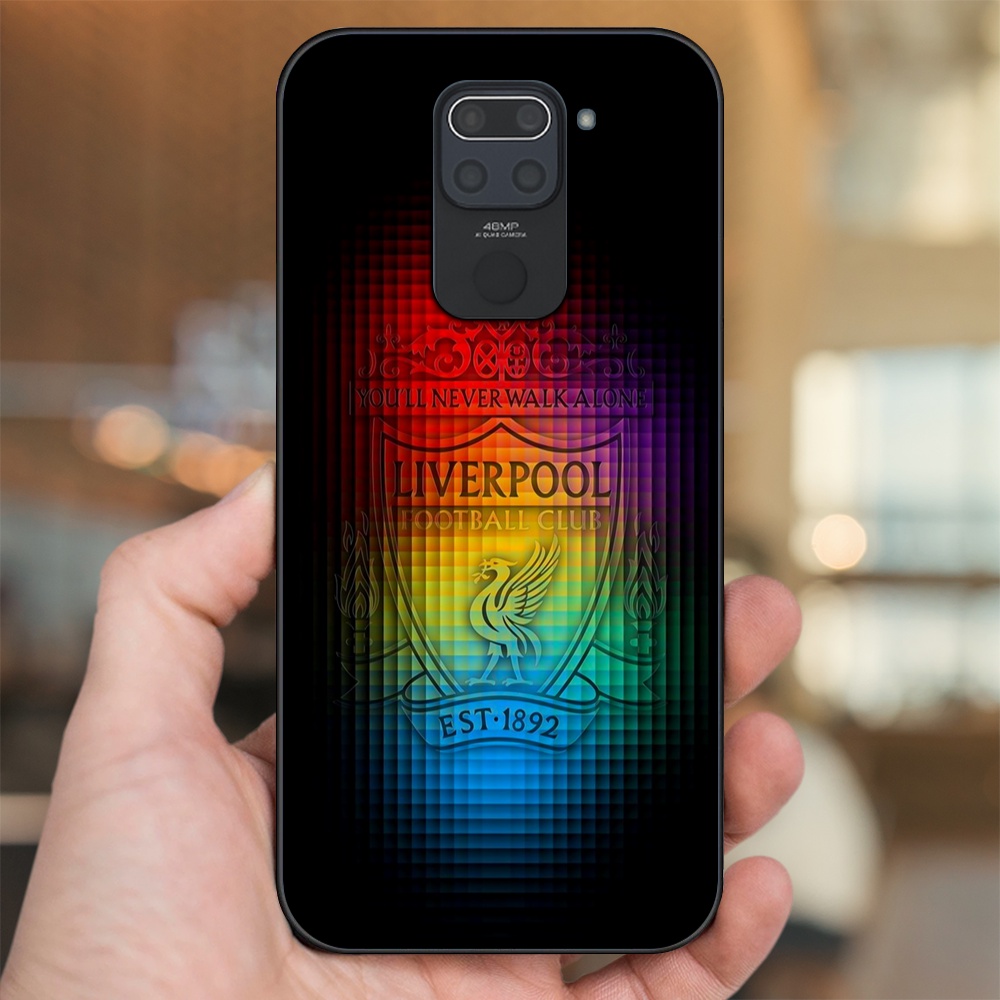 Ốp lưng Xiaomi Redmi Note 9 viền đen in hình Liverpool FC