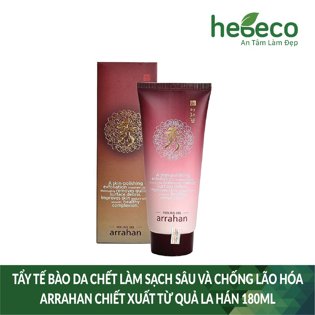 Tẩy Tế Bào Da Chết làm sạch sâu và chống lão hóa ARRAHAN Chiết Xuất Từ Quả La Hán 180ml - Hàn Quốc Chính Hãng