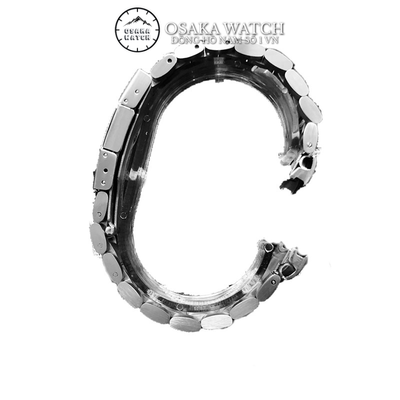 Bộ Dây Đồng Hồ Kim Loại Thép Không Gỉ Inox Đúc Đặc Size 20 Cao Cấp