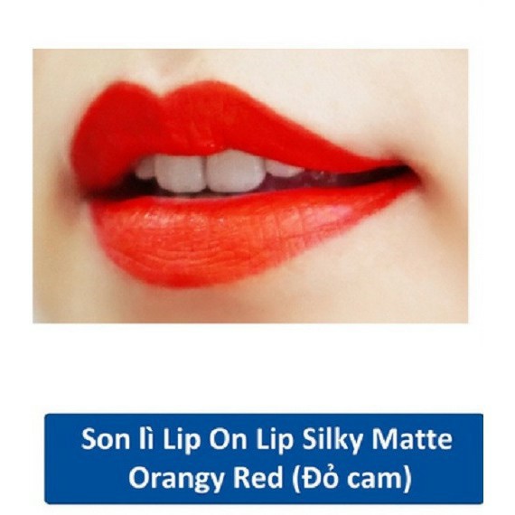 Son lì khóa ẩm siêu mịn Lip On Lip Silky Matte 2.2g