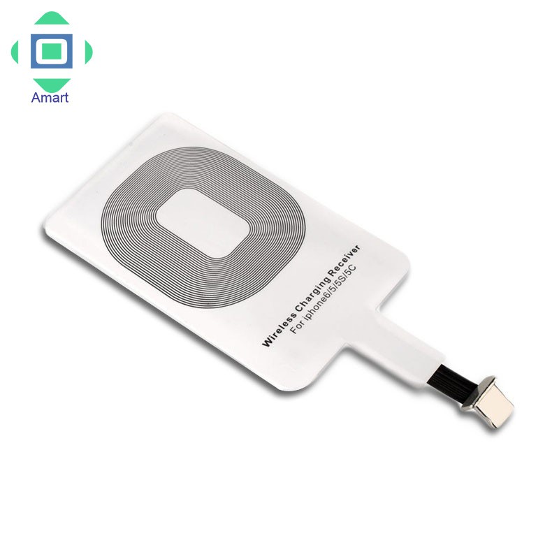 Universal Qi Wireless Charger Receiver Card Charger Adapter Pad Coil for iPhone/Type-C