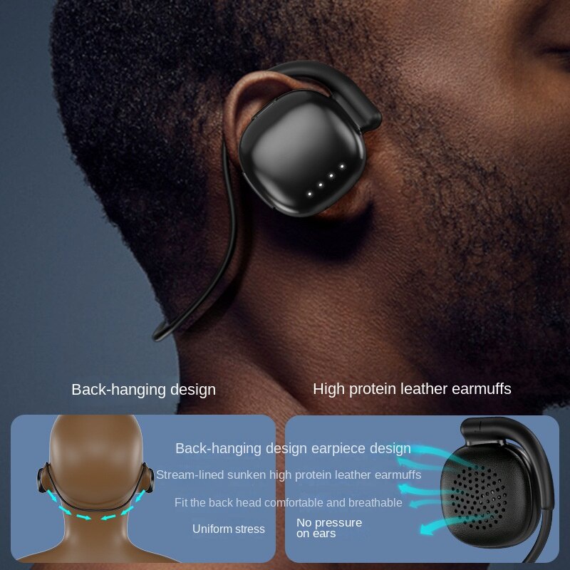 Cặp Tai Nghe Bluetooth 5.0 VV6 Móc Vành Tai Giảm Tiếng Ồn Trọng Lượng Nhẹ Gấp Gọn Tự Động Tương Thích Với Điện Thoại Thông Minh