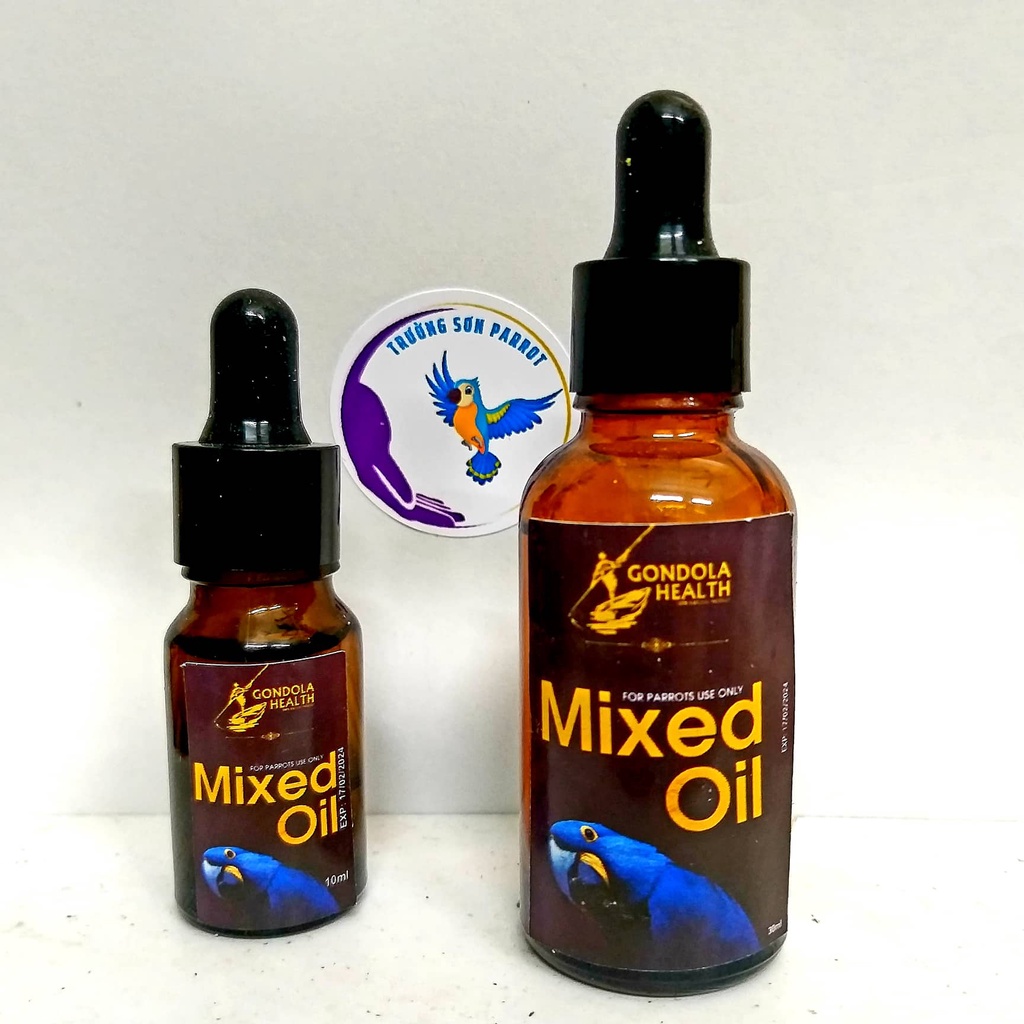 Dầu dinh dưỡng MIXED OIL giàu vitamin và khoáng chất cho vẹt và chim cảnh chai 10ml/30ml