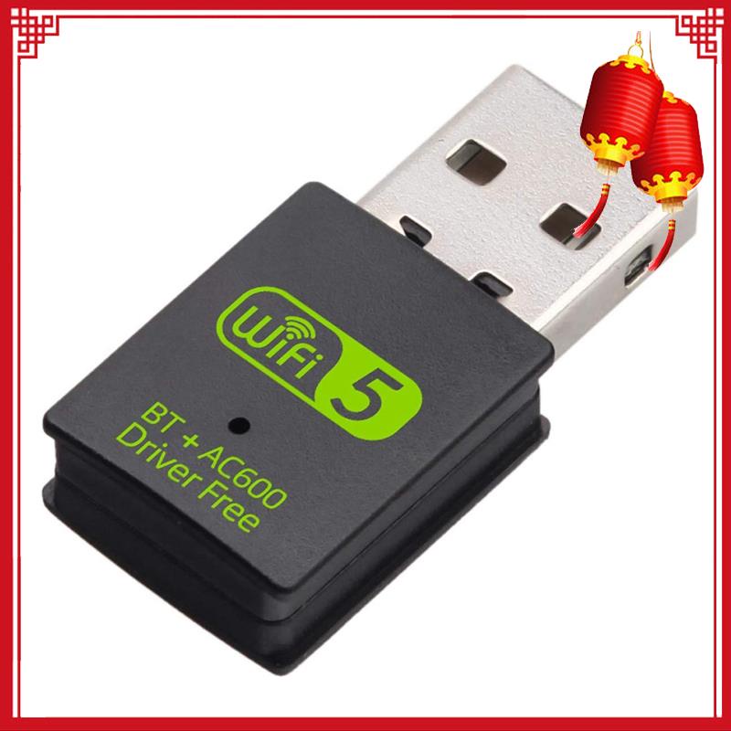 Usb Wifi Mini 600mbps 2.4g / 5ghz Cho Laptop / Pc Windows 10 / 8 / 8.1 / 7