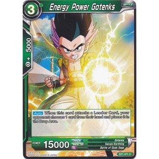 Thẻ bài Dragonball - TCG - Energy Power Gotenks / BT1-071'