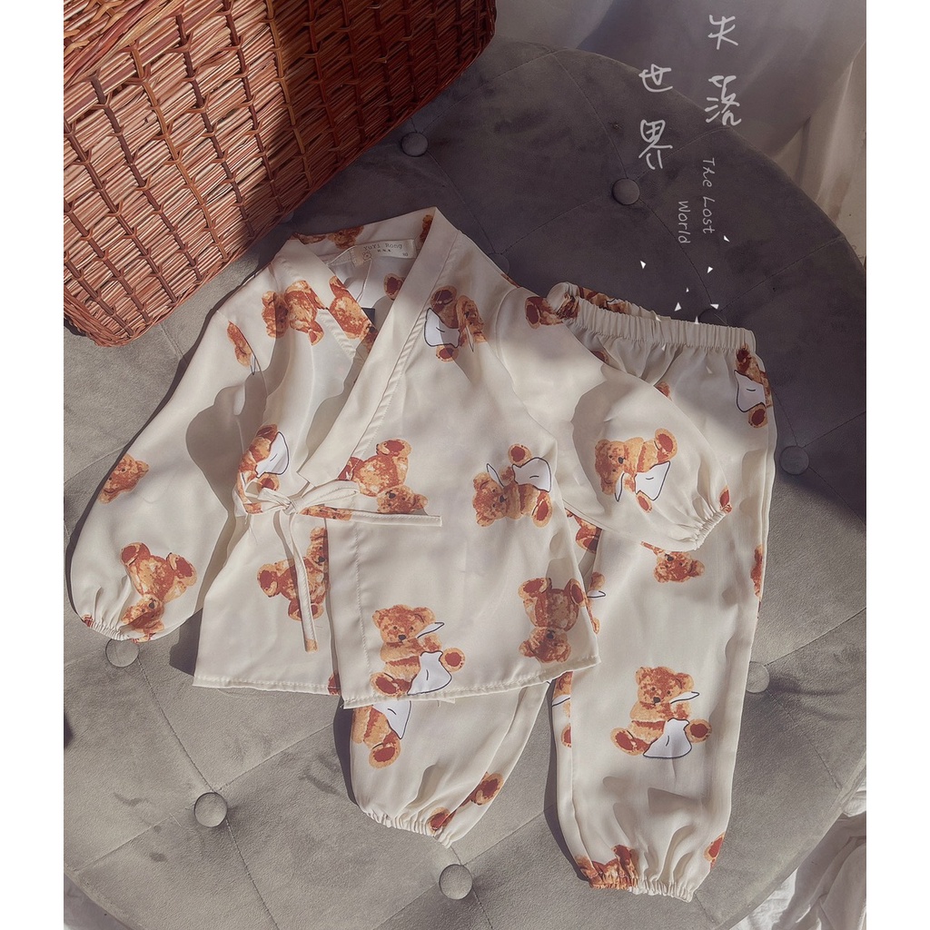 Bộ Pijama Lụa Mango Yakuta Dành Cho Bé Gái - BPN16 - Babi mama