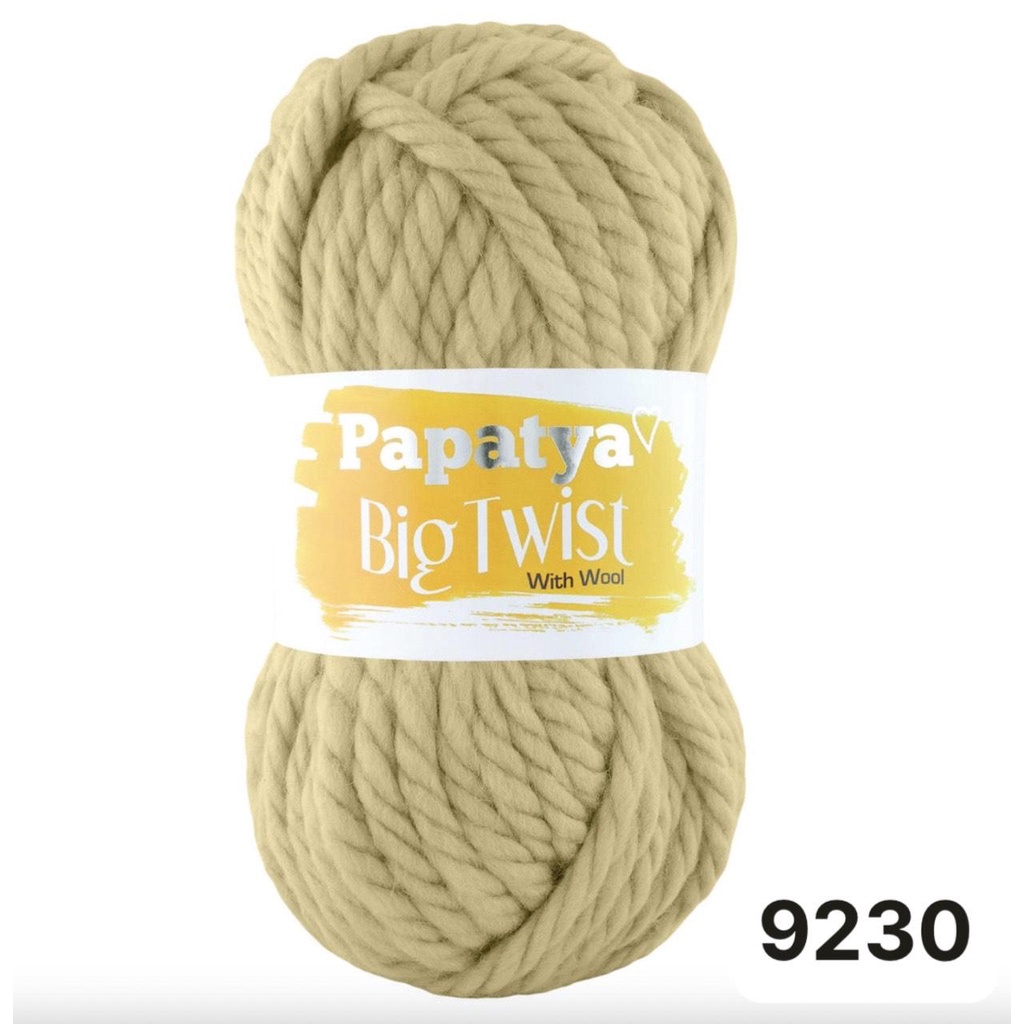 Cuộn len ấm sợi to mềm mại Big Twist hãng Papatya đan móc nón, khăn, áo, chăn ấm siêu nhanh
