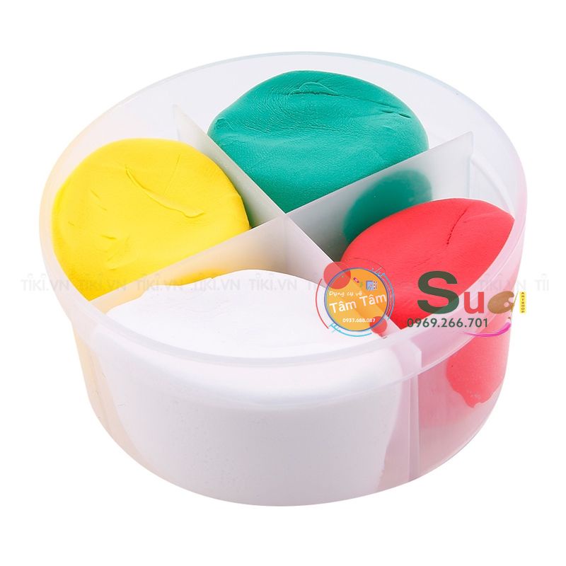 Đất Sét Nhẹ xốp 4 màu Hàn Quốc - Đất sét 4 màu DonerLand (32g) Hàn Quốc - Dụng cụ vẽ Tâm Tâm