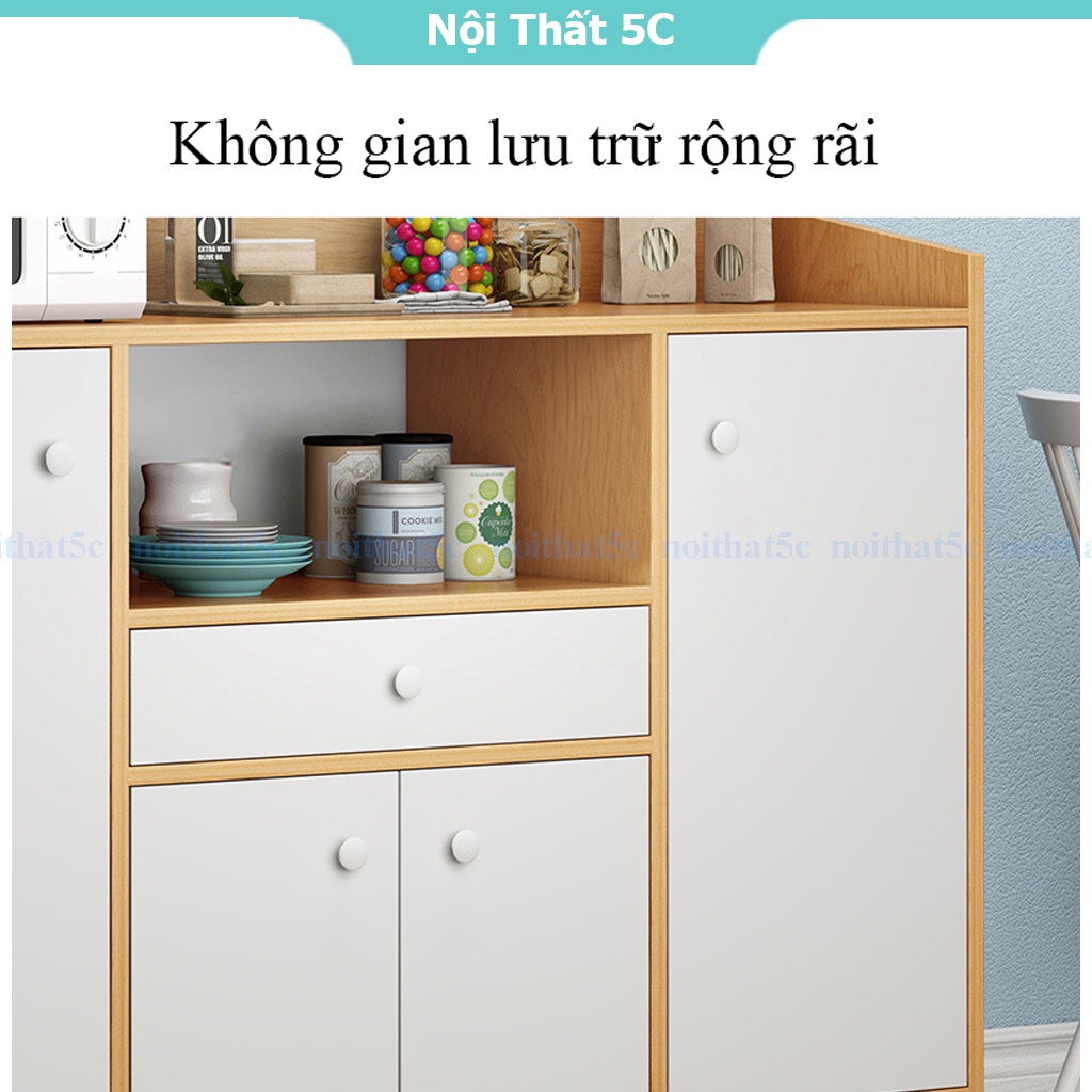 Tủ bếp đa năng lưu trữ đồ ăn, gia vị, bát đũa phòng ăn, phòng khách tiện ích