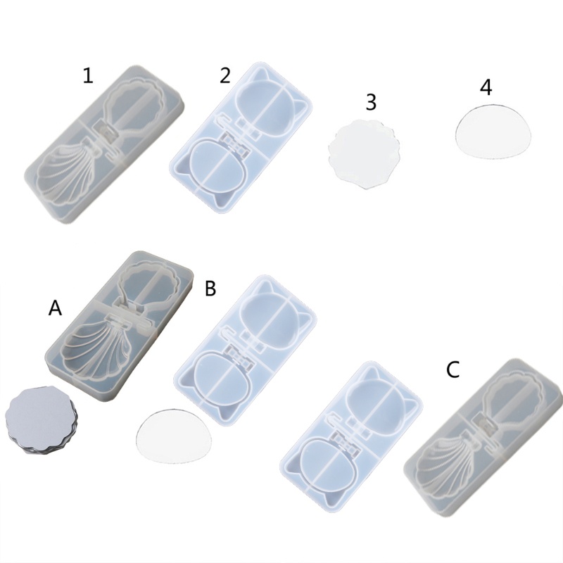 Khuôn Silicone Làm Mặt Kính Hình Mèo Đáng Yêu