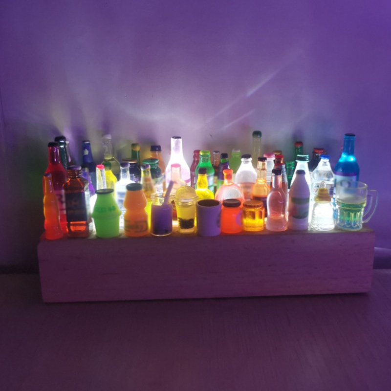 Đèn ngủ hình chai rượu màu trắng dùng trang trí xe hơi DIY