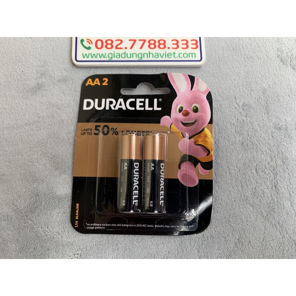 Pin tiểu kiềm Duracell Coppertop Alkaline AA LR6 MN1500 1.5V chính hãng