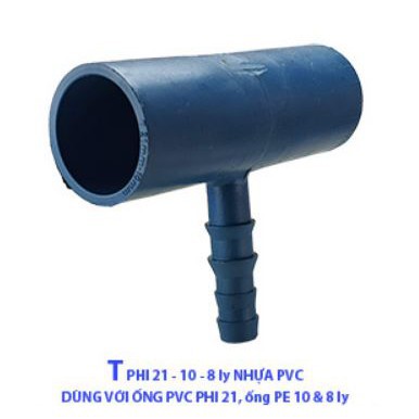 T 21 ĐUÔI 8LY &amp; 10LY PVC (MÀU XÁM) (BỊCH 5 CÁI)