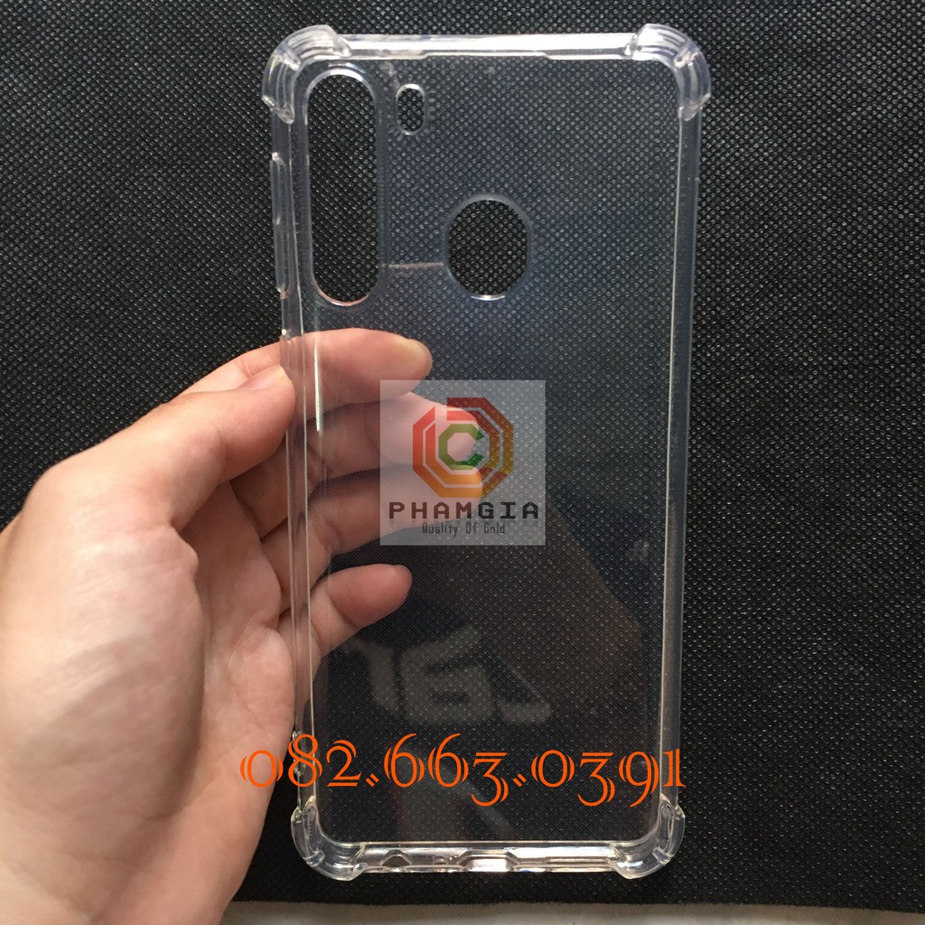 Ốp lưng Samsung A21 chống sốc dẻo trong suốt ốp siêu dày siêu bền