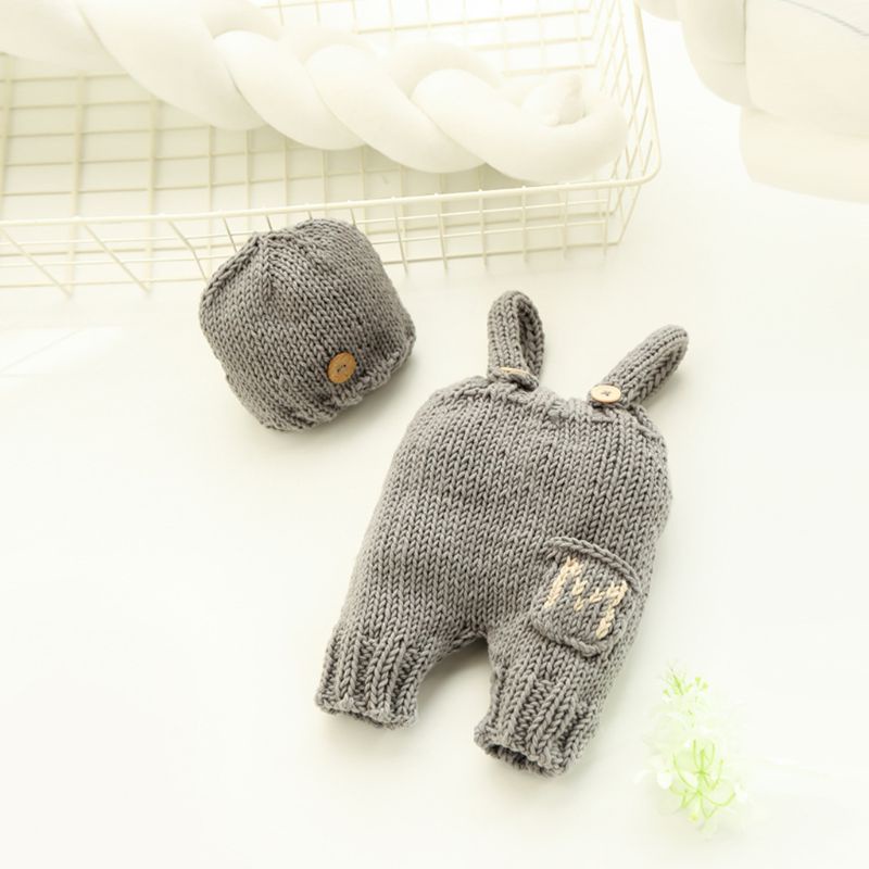 Trang Phục Đan Móc Dễ Thương Làm Phụ Kiện Chụp Ảnh Cho Bé Sơ Sinh
