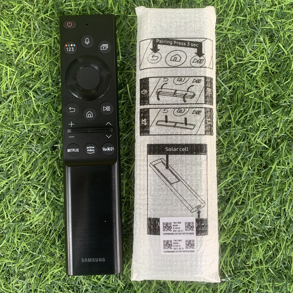 Điều khiển tivi Samsung giọng nói Qled năng lượng mặt trời qled 2021 Hàng chính hãng  remote tivi samsung