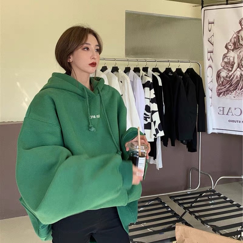 Áo hoodie form rộng nỉ bông Nam Nữ ello UNISEX M627