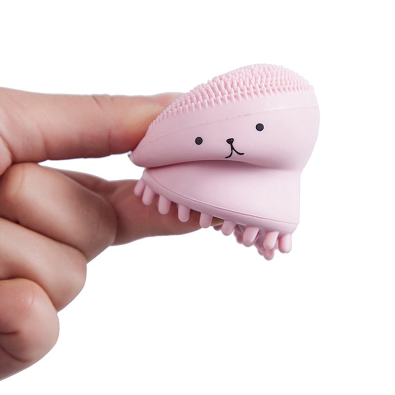 1 Bàn Chải Silicone Rửa Mặt Làm Sạch Lỗ Chân Lông Tẩy Tế Bào Chết Hình Bạch Tuộc