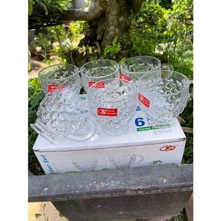 Bộ ly thuỷ tinh 6 ly siêu đẹp