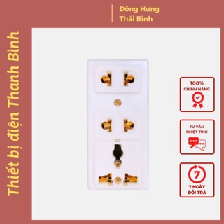 Ổ cắm 3 ngả đa năng 2500w hinoki - ổ cắm điện chính hãng