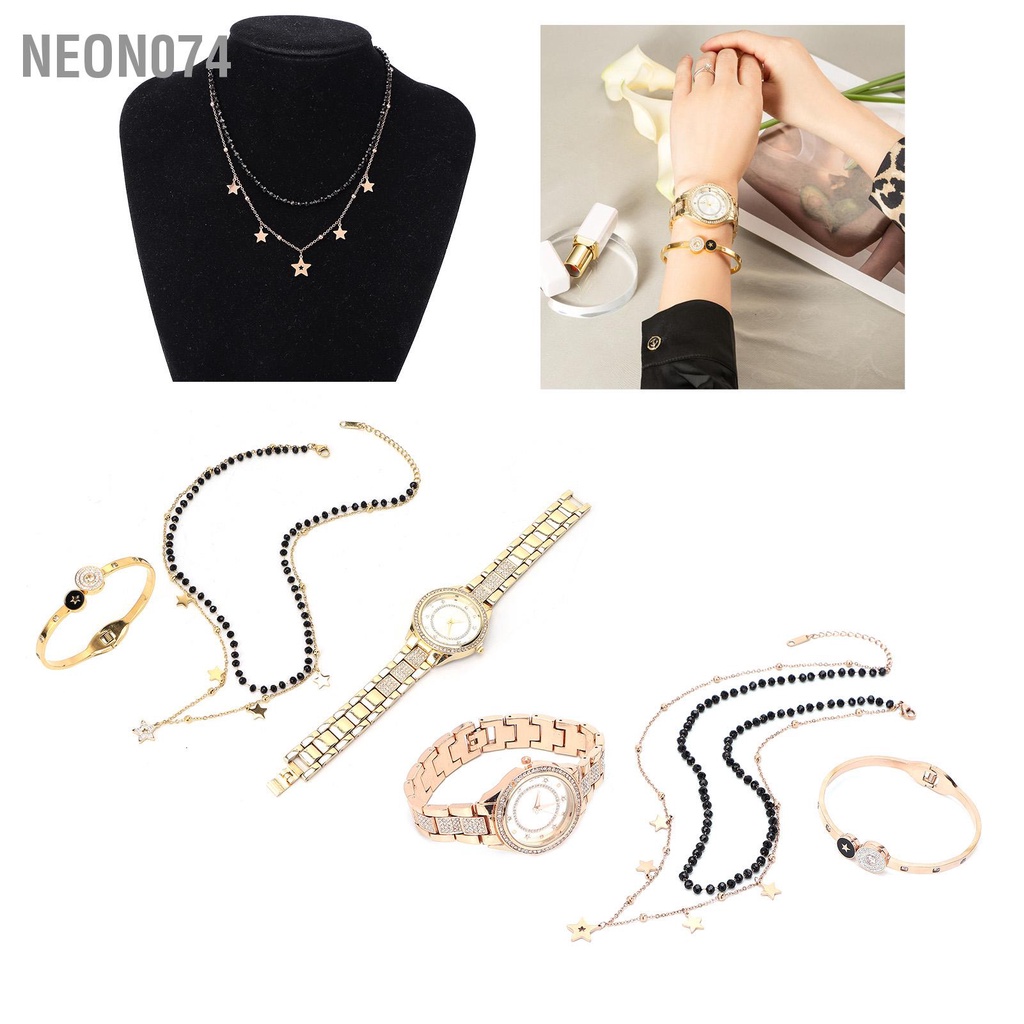 Neon074 Hộp đựng vòng tay cổ - hộp đựng đồng hồ đeo tay cao cấp cho Vợ Bạn gái Món quà sinh nhật Kỷ niệm