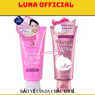 { Mẫu mới 2022 } Sữa rửa mặt Sạch sâu - Sáng hồng Senka Perfect Whip Berry Bright 120g