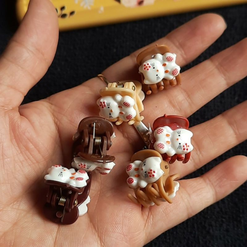 Túi 6 kẹp tóc nhí cho bé 1cm