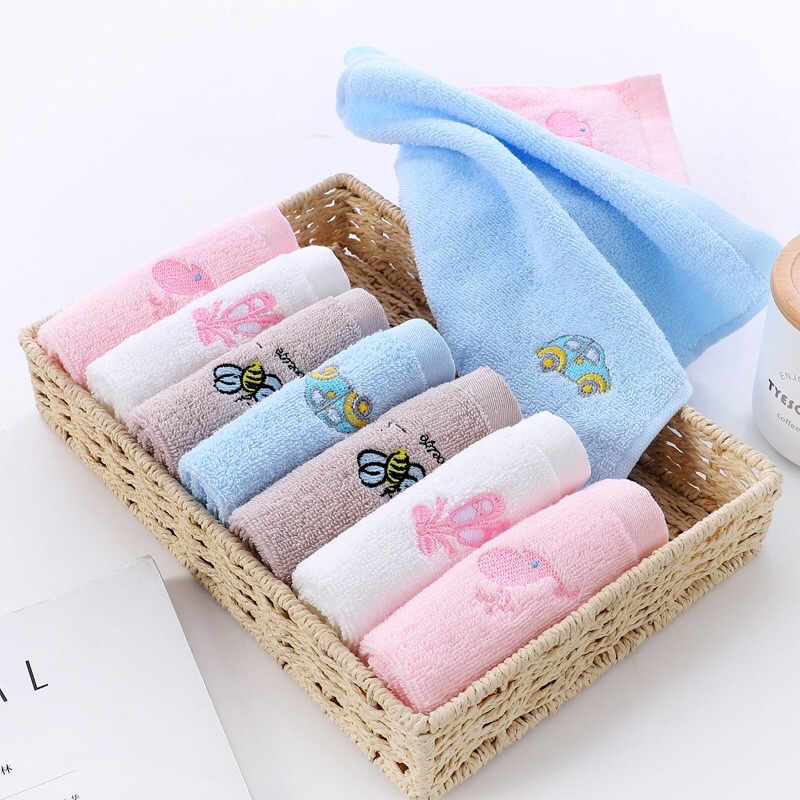 Khăn Rửa Mặt Sợi Cao Cấp Cho Bé