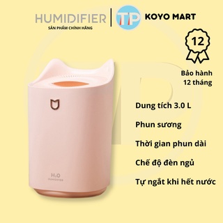 Máy phun sương HUMIDIFIER K7, tạo độ ẩm, làm mát không khí dung tích 3000 ml, cổng cắm USB tiện lợi