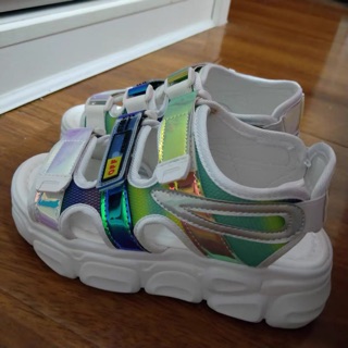 (order) Sandal Ulzzang đế độn 5cm mix Hologram
