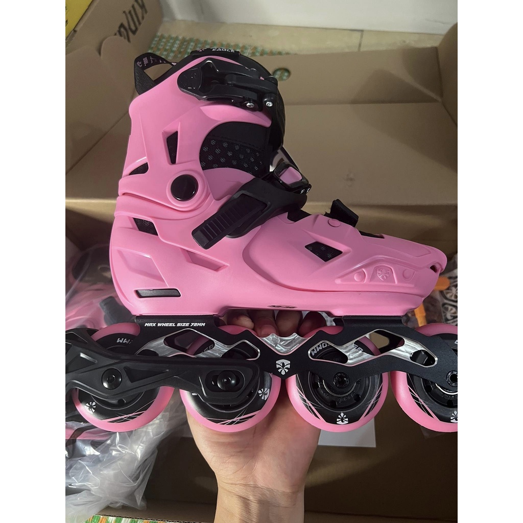 Giày Patin Trẻ Em COUGAR Flying Eagle S7 Nimbus, Bánh Cao Su Đặc, Có Thể Chỉnh Size, Tặng Kèm Túi Đựng Giày Chuyên Dụng